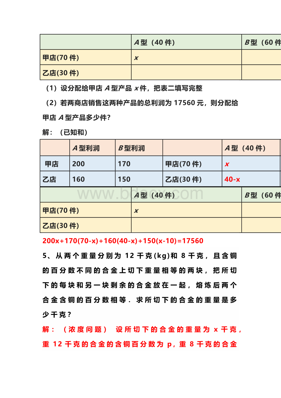 七年级上册数学常考应用题期末专练.docx_第2页