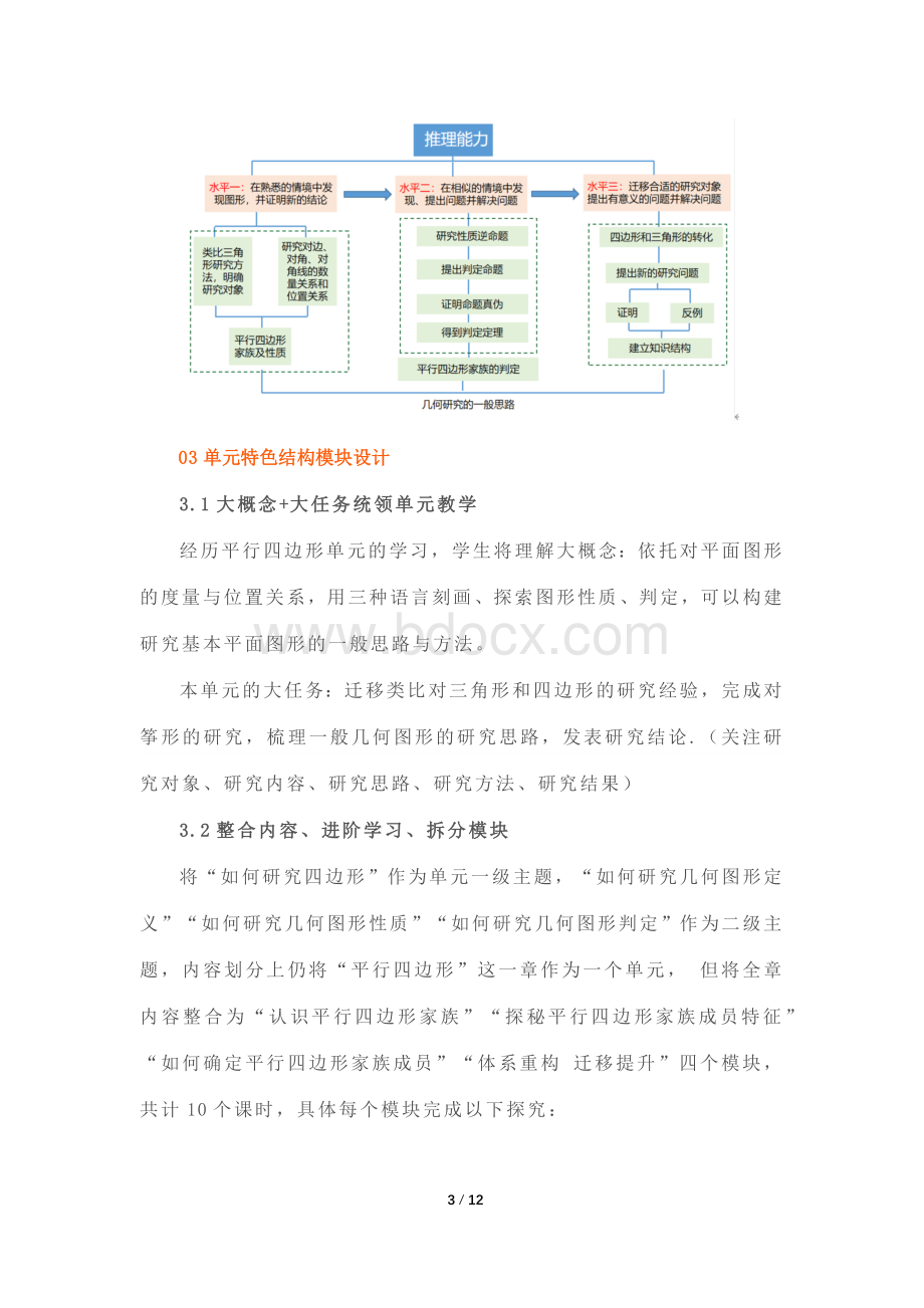 初中数学《平行四边形》大单元教学设计.docx_第3页