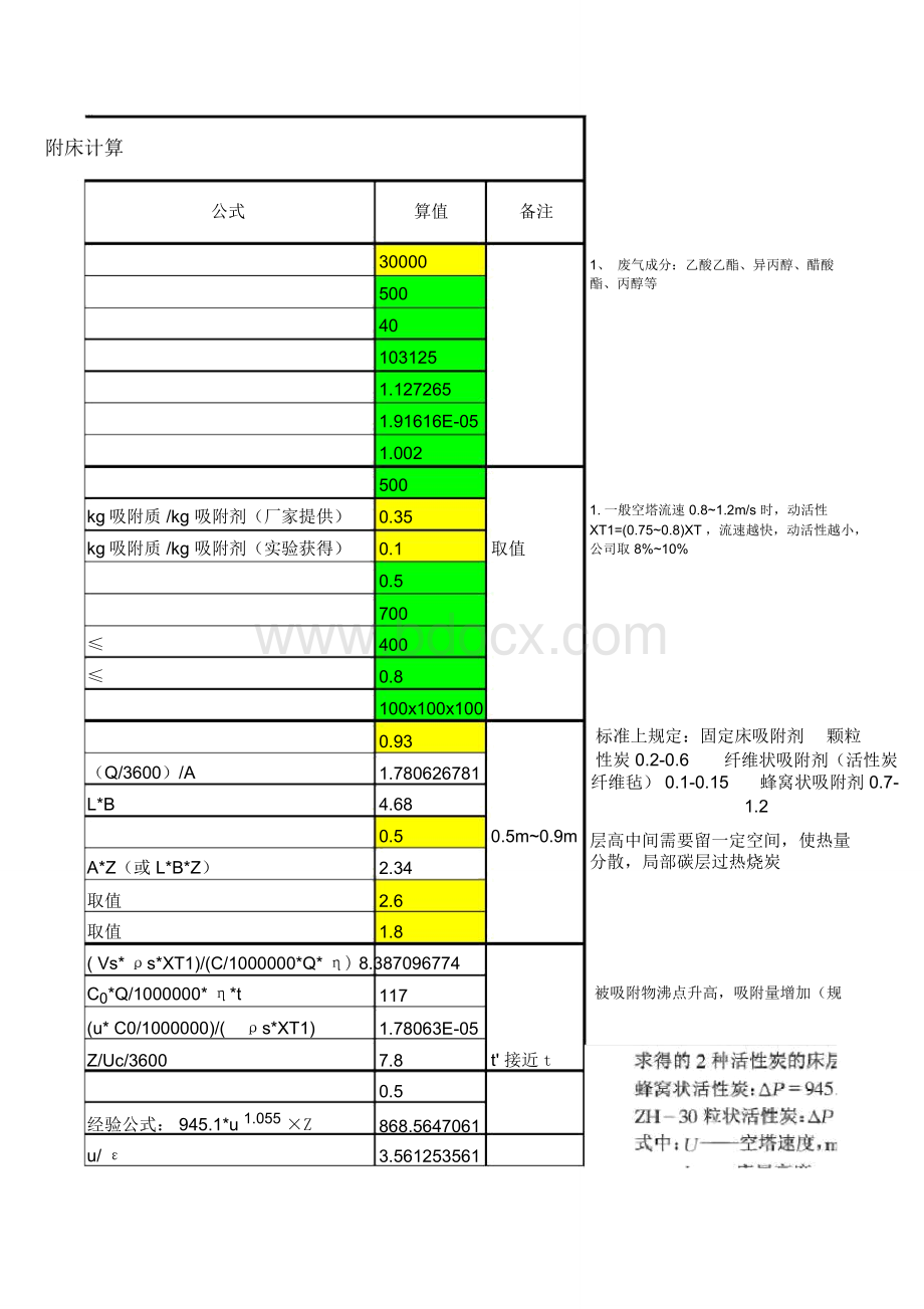 活性炭吸附装置设计计算.doc_第3页