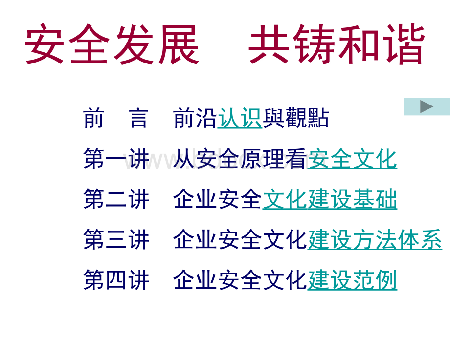 企业安全文化建设讲座2011.ppt_第3页