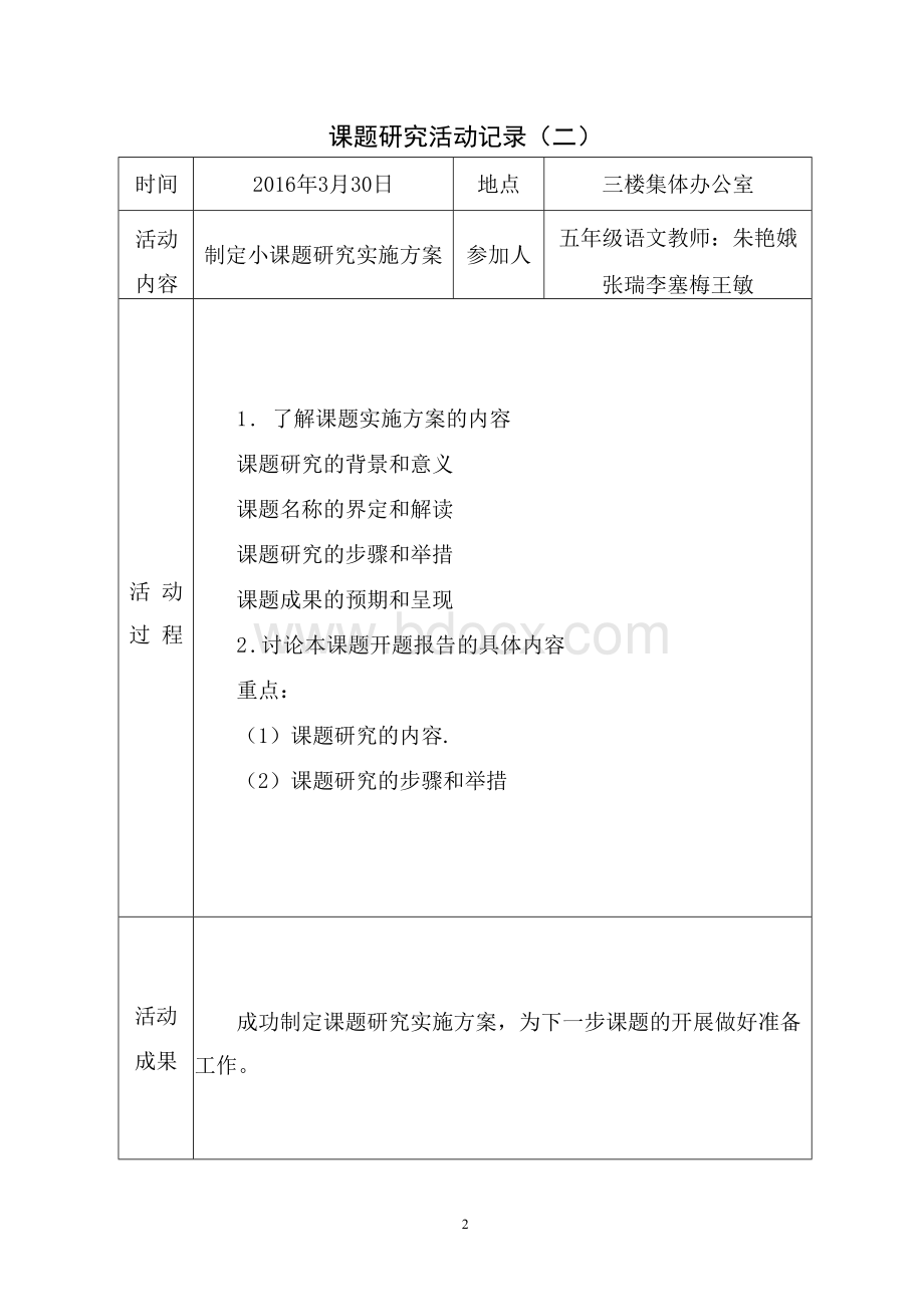 课题研究活动记录.docx_第2页