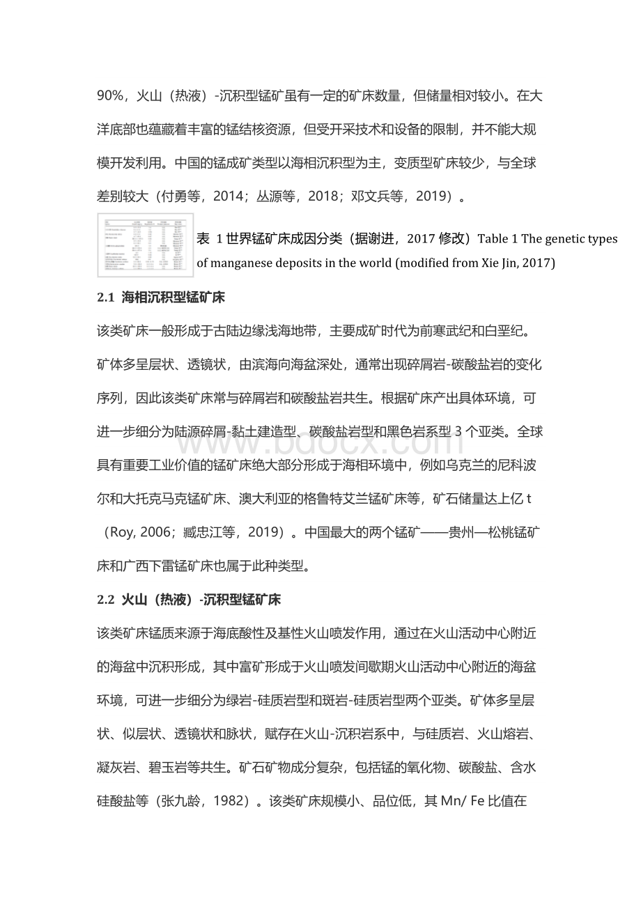 锰矿主要类型 分布特点及开发现状.docx_第3页